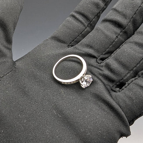 Vintage Jewelry Zirconia Sterling Silver Ring